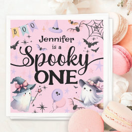 ハロウィン スプーキー ワン かわいい おばけ 1歳 誕生日パーティー スタンダードカクテルナプキン
