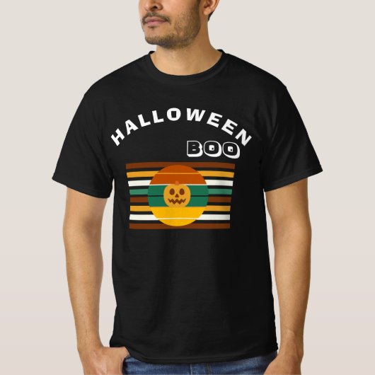 ハロウィン スプーキ ユニセックス Tシャツ (正面)