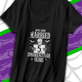 ハロウィン・スプークタキュラー5周年結婚記念日 Tシャツ