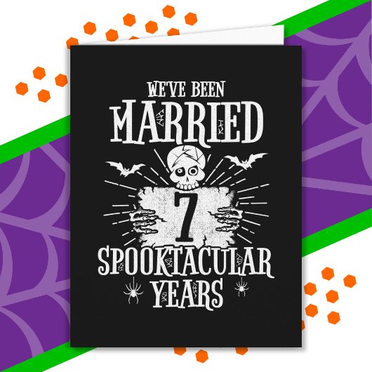 ハロウィン・スプークタキュラー7周年結婚記念日 カード
