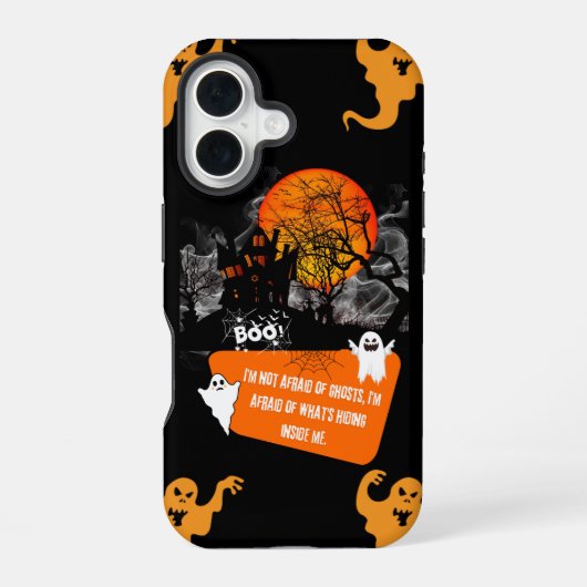 ハロウィン スマホケース - おしゃれ スプーキー iPhone 16 16ケース (裏面)