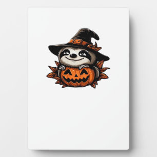 ハロウィン+スロース+パンプキン+お祭り+クラシックTシャツ フォトプラーク