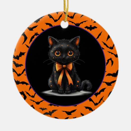 ハロウィン セラミックオーナメント (正面)