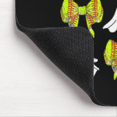 ハロウィン ソフトボール ゴースト ソフトボール 娘 女の子 マウスパッド (コーナー)