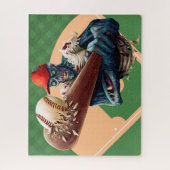 ハロウィン ゾンビ 野球 スラッガー 面白い スポーツ ジグソーパズル (縦)