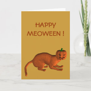 ハロウィン・タイガー・キャット カード