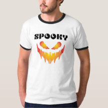 ハロウィン タイポグラフィーリンガーTシャツ