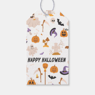 ハロウィン タイポグラフィー ギフトタグ スプーキー