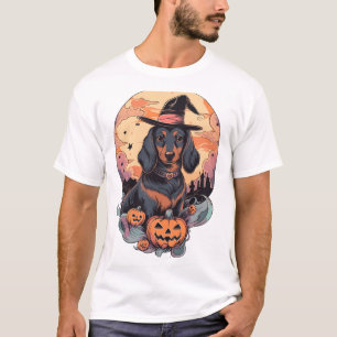 ハロウィン ダックスフンド ステッカー Tシャツ