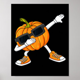 ハロウィン ダビング パンプキン サンクスギビングデー 少年 ポスター