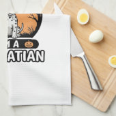 ハロウィン ダルメシアン だよ デザイン_1 キッチンタオル (四つ折り)