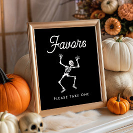 ハロウィン ダンス スケルトン ベビーシャワー サイン