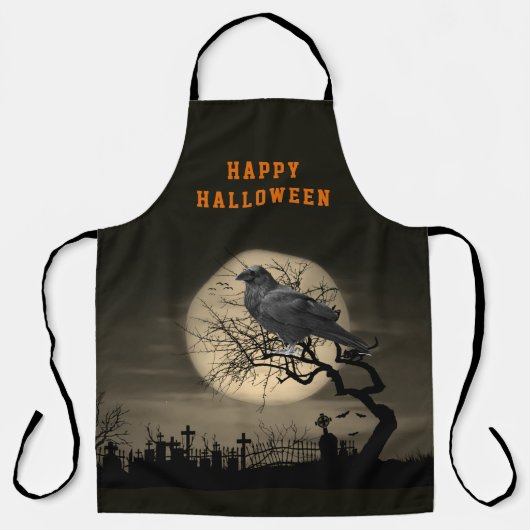 ハロウィン ダークレイヴン ゴシック エプロン (正面)