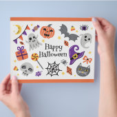 ハロウィン チップス 袋 ラッパー/お菓子 袋 チラシ (手)