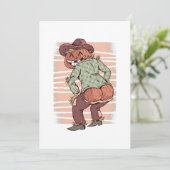 ハロウィン・ツワーキング・かかし・パンプキン・ツワーク・面白い 招待状 (スタンド正面)