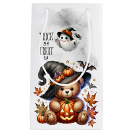ハロウィン テディベア 魔法使い ホリデー スモールペーパーバッグ