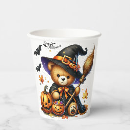 ハロウィン テディベア 魔法使い ホリデー 紙コップ
