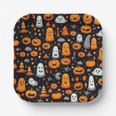 ハロウィン テーマ ペーパープレート (正面)