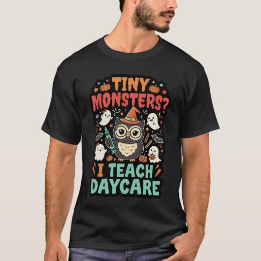 ハロウィン デイケア テーチャー ティニー モンスターズ Tシャツ (正面)