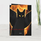 ハロウィン・デーモン・キャット・カード カード (裏面)