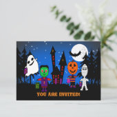 ハロウィン「トリックまたはトレーター」招待状 招待状 (スタンド正面)