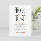 ハロウィン　トリックオアトリートパーティー 招待状 (スタンド正面)
