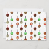 ハロウィン トリックオアトリート キャンディ スカル 招待状 (裏面)