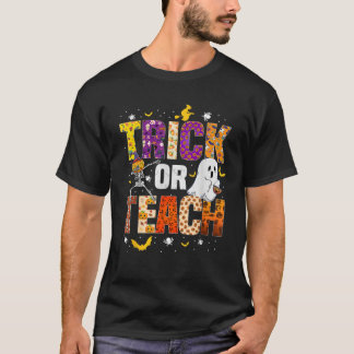 ハロウィン トリック オア ティーチ おもしろ コスチューム 先生 ハロウィン Tシャツ