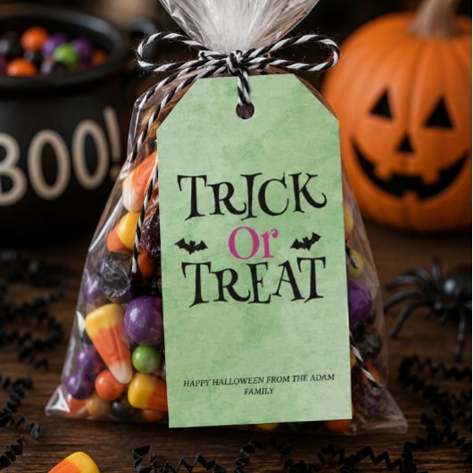 ハロウィン トリック・オア・トリート お菓子入れ タグ