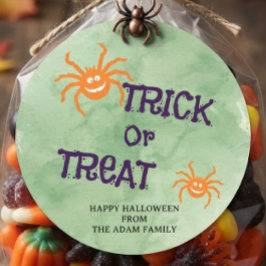 ハロウィン トリック・オア・トリート お菓子袋 ステッカー