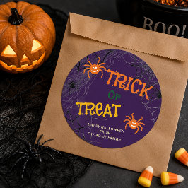 ハロウィン トリック・オア・トリート お菓子袋 ステッカー