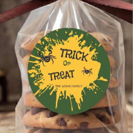 ハロウィン トリック・オア・トリート お菓子袋 ステッカー