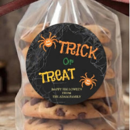 ハロウィン トリック・オア・トリート お菓子袋 ステッカー