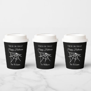 ハロウィン トリック オア トリート くもの巣 スパイダー 紙コップ
