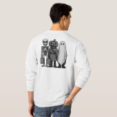 ハロウィン トリック・オア・トリート クルー Tシャツ (裏面フル)