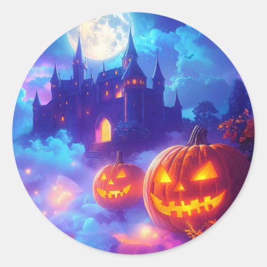ハロウィン トリック オア トリート ラウンドシール (正面)