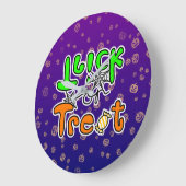 ハロウィン トリック オア トリート ラージ壁時計 (傾斜)