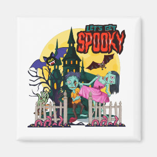 ハロウィン・トリック・オア・トリート・レッツ・不気味ゲット マグネット