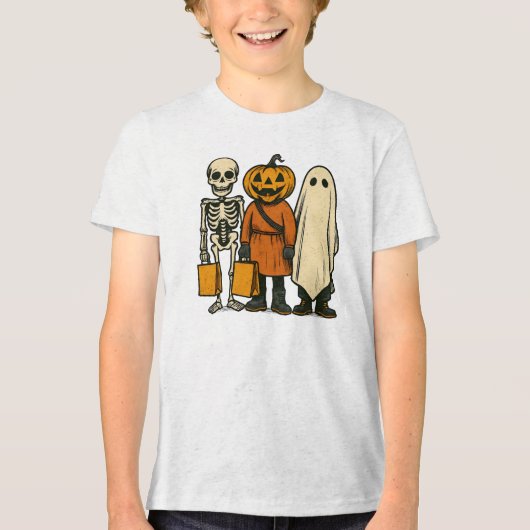 ハロウィン トリック・オア・トリート 仲間たち トライブレンドTシャツ (正面)