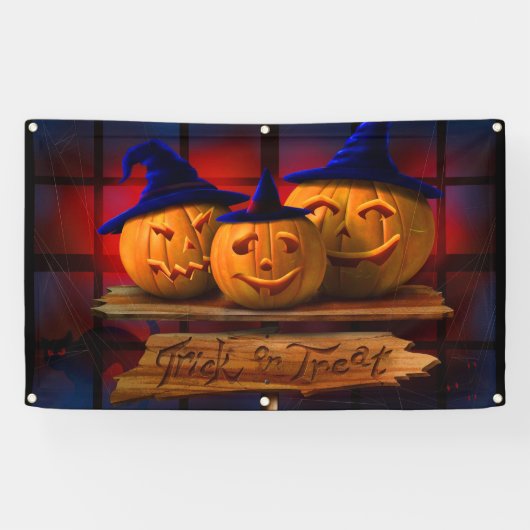 ハロウィン トリック オア トリート 横断幕 (横)