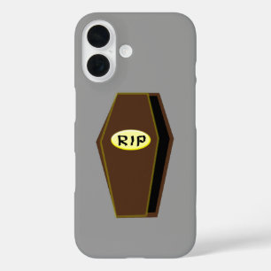 ハロウィン ドゥームの棺のRIP iPhone 16ケース