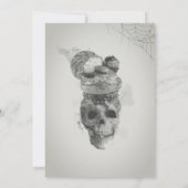 ハロウィン ドクロ パーティー招待状 招待状 (裏面)