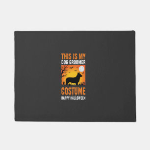ハロウィン ドッググルーマー コスチューム シルエット ドアマット