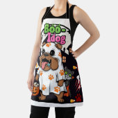 ハロウィン・ドッグ「ブー・イドッグ」幽霊・ペット好不気味き エプロン (インサイチュ)