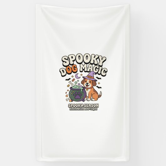 ハロウィン ドッグ マジック ビブス 横断幕 (縦)