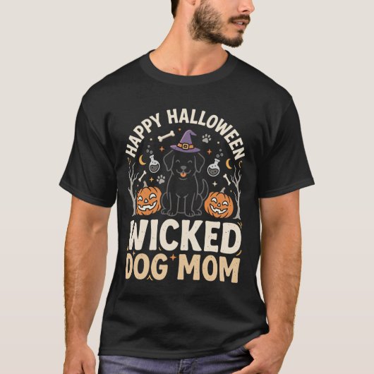 ハロウィン ドッグ ママ マジック Tシャツ (正面)