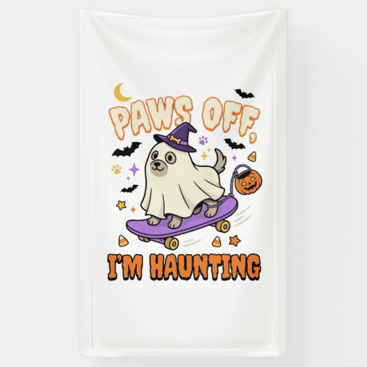 ハロウィン ドッグ 怪しいスケートライド 横断幕 (縦)