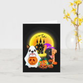 ハロウィン・ドッグTシャツ1 カード (黄色い花)