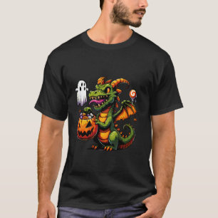 ハロウィン ドラゴン おばけ スイーツ お菓子入れ 7 Tシャツ