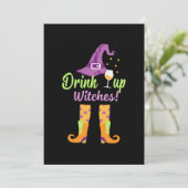 ハロウィン ドリンクアップ ウィッチの誕生日 招待状 (スタンド正面)